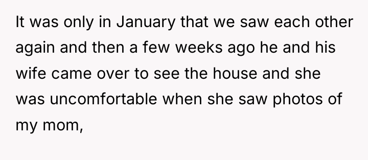It was only in January that we saw each other...
