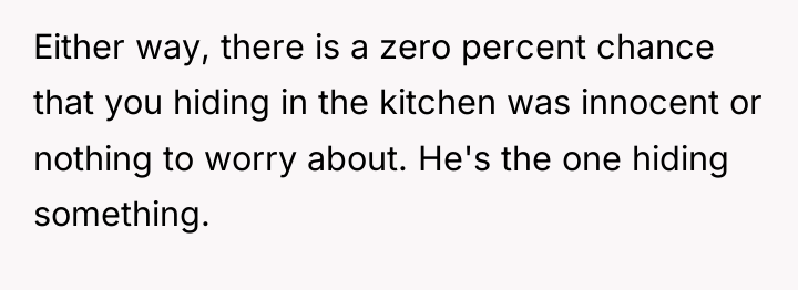 Either way, there is a zero percent chance that you...