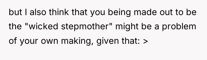 but I also think that you being made out to...