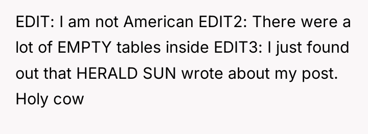 EDIT: I am not American EDIT2: There were a lot...