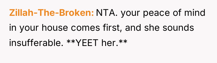 Zillah-The-Broken NTA. your peace of mind in your house comes...