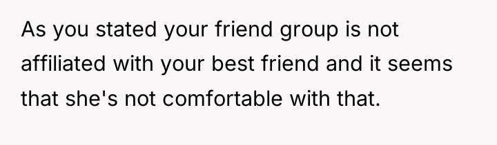 As you stated your friend group is not affiliated with...
