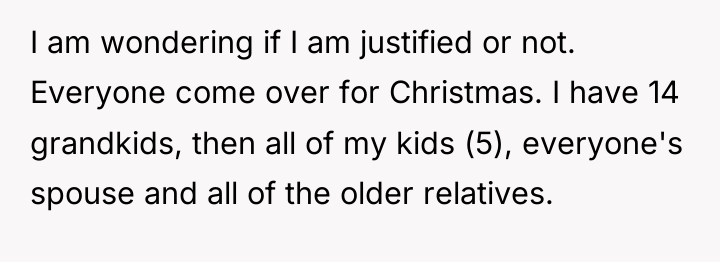 I am wondering if I am justified or not. Everyone...