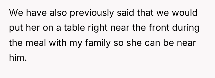 We have also previously said that we would put her...