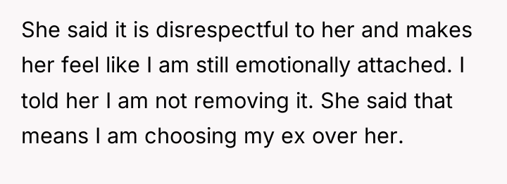 She said it is disrespectful to her and makes her...