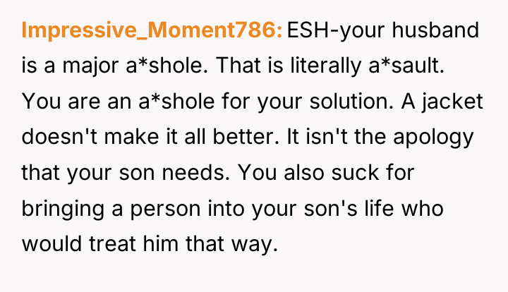 Impressive_Moment786 ESH-your husband is a major a*shole. That is literally...
