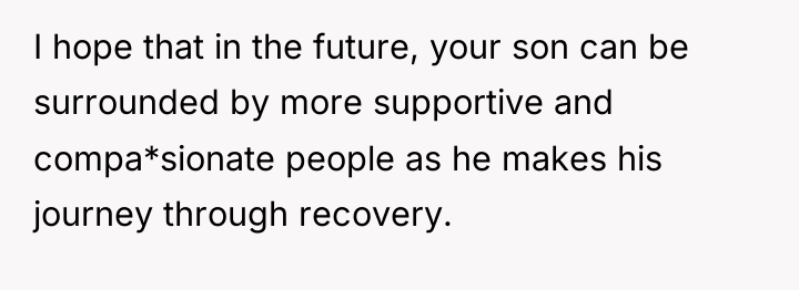 I hope that in the future, your son can be...