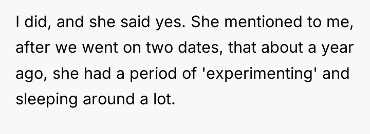 I did, and she said yes. She mentioned to me,...