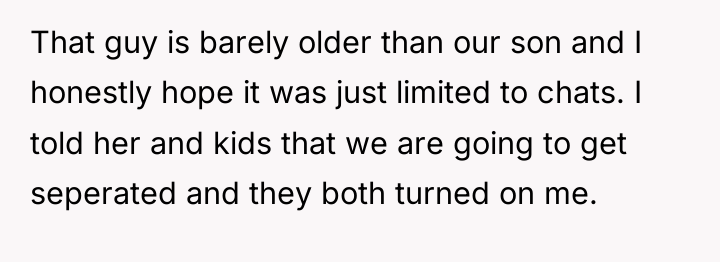 That guy is barely older than our son and I...