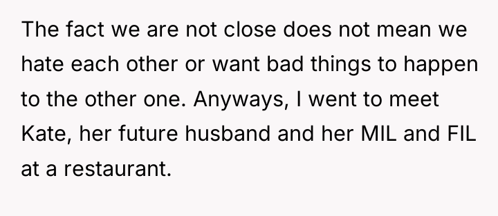 The fact we are not close does not mean we...