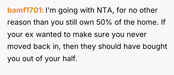 bamf1701 I'm going with NTA, for no other reason than...