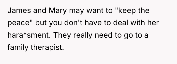 James and Mary may want to "keep the peace" but...