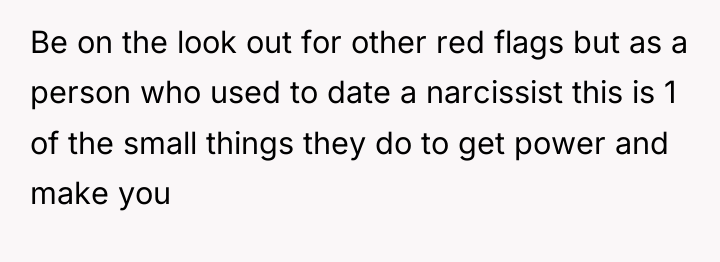 Be on the look out for other red flags but...