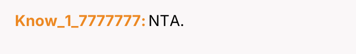 Know_1_7777777 NTA.