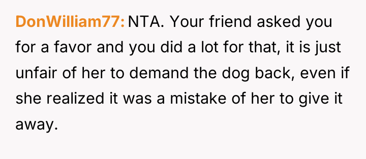 DonWilliam77 NTA. Your friend asked you for a favor and...