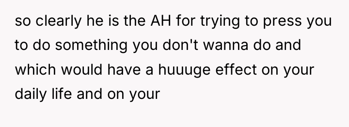 so clearly he is the AH for trying to press...