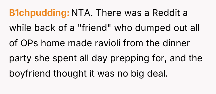 B1chpudding NTA. There was a Reddit a while back of...