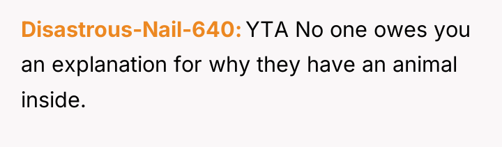 Disastrous-Nail-640 YTA No one owes you an explanation for why...