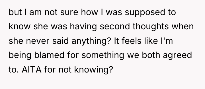 but I am not sure how I was supposed to...