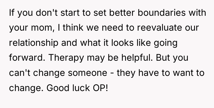 If you don't start to set better boundaries with your...