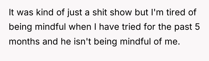 It was kind of just a shit show but I'm...