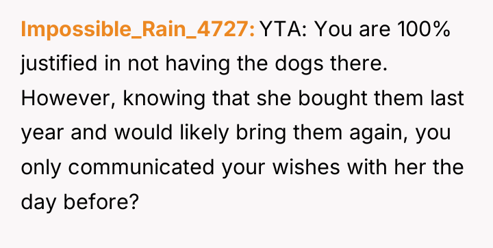 Impossible_Rain_4727 YTA: You are 100% justified in not having the...