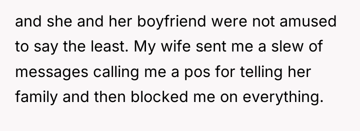 and she and her boyfriend were not amused to say...