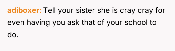 adiboxer Tell your sister she is cray cray for even...