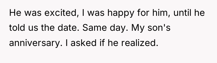 He was excited, I was happy for him, until he...
