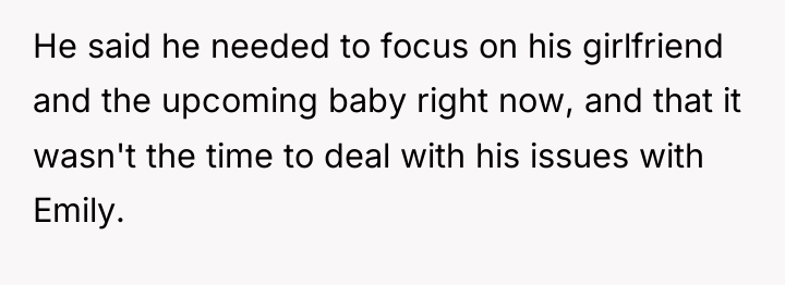 He said he needed to focus on his girlfriend and...