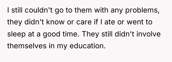 I still couldn't go to them with any problems, they...
