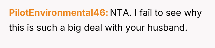 PilotEnvironmental46 NTA. I fail to see why this is such...