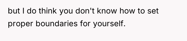but I do think you don't know how to set...