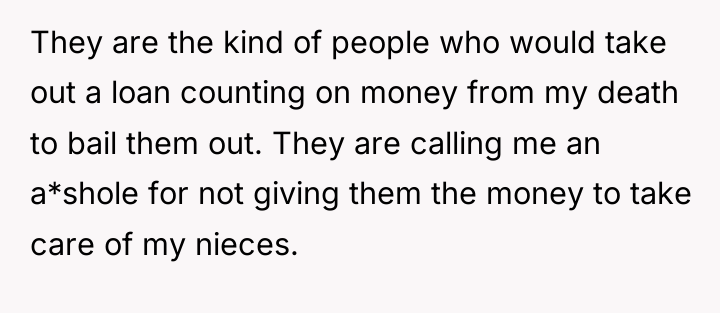 They are the kind of people who would take out...