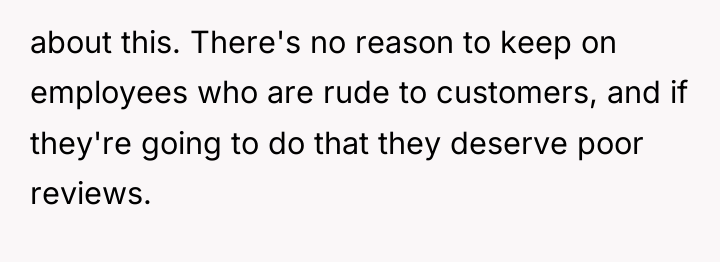 about this. There's no reason to keep on employees who...