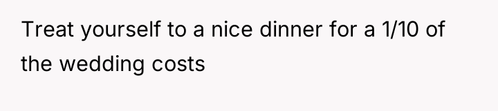 Treat yourself to a nice dinner for a 1/10 of...