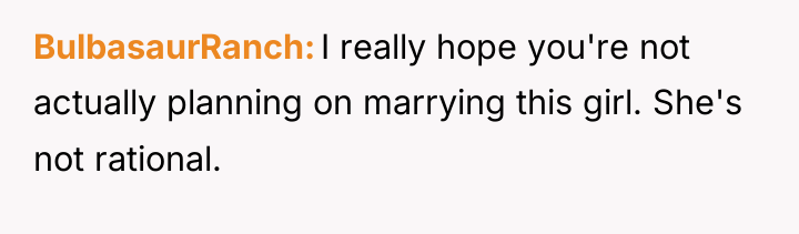 BulbasaurRanch I really hope you're not actually planning on marrying...