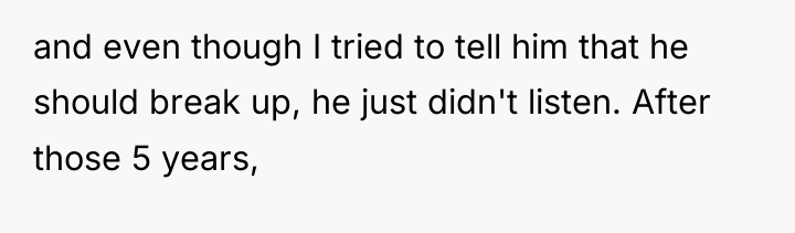 and even though I tried to tell him that he...