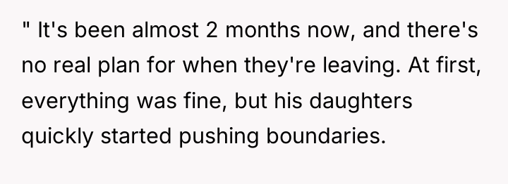 " It's been almost 2 months now, and there's no...