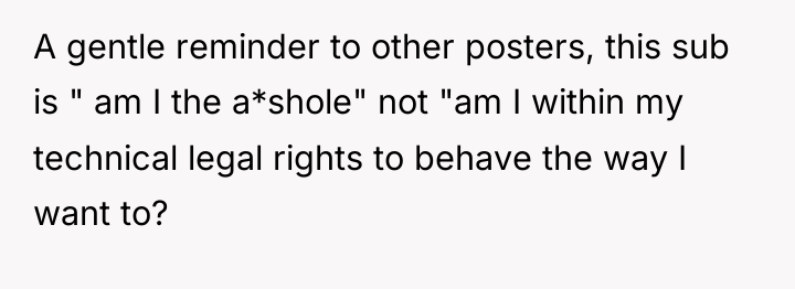 A gentle reminder to other posters, this sub is "...