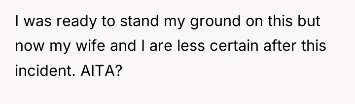 I was ready to stand my ground on this but...