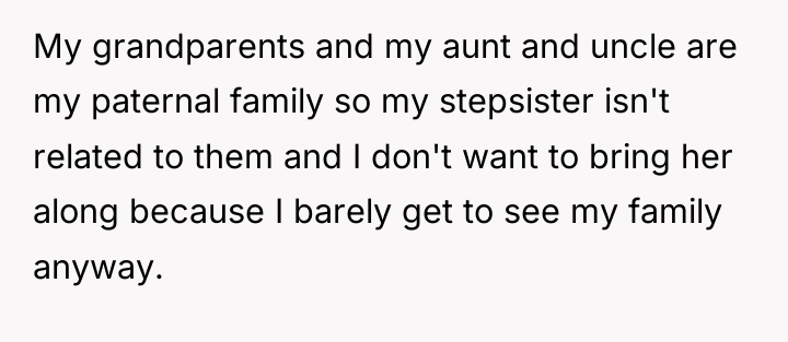 My grandparents and my aunt and uncle are my paternal...