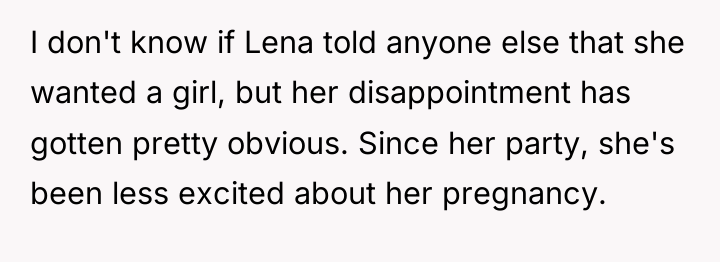 I don't know if Lena told anyone else that she...