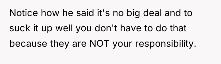 Notice how he said it's no big deal and to...