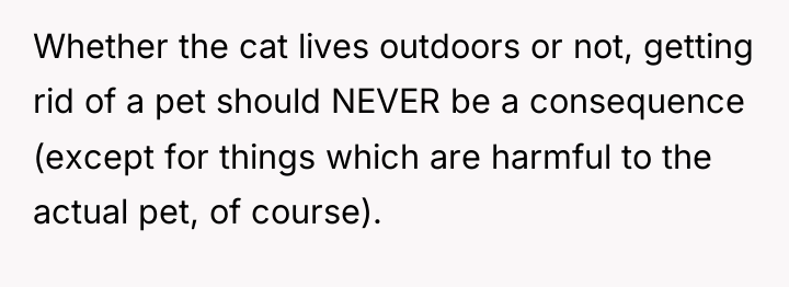 Whether the cat lives outdoors or not, getting rid of...