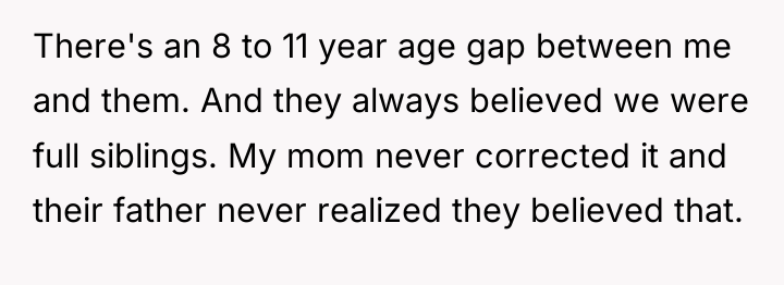 There's an 8 to 11 year age gap between me...