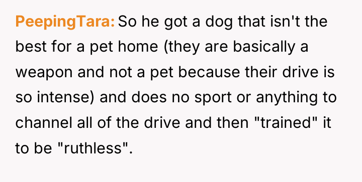 PeepingTara So he got a dog that isn't the best...