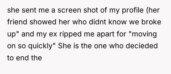she sent me a screen shot of my profile (her...