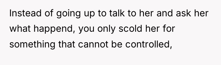Instead of going up to talk to her and ask...