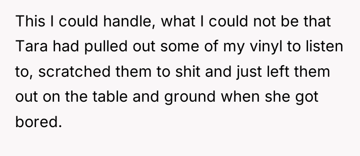 This I could handle, what I could not be that...